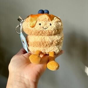 Jellycat Amuseables Fran Pancakes Bag Charm Keychain AUTHENTIC - NWT!